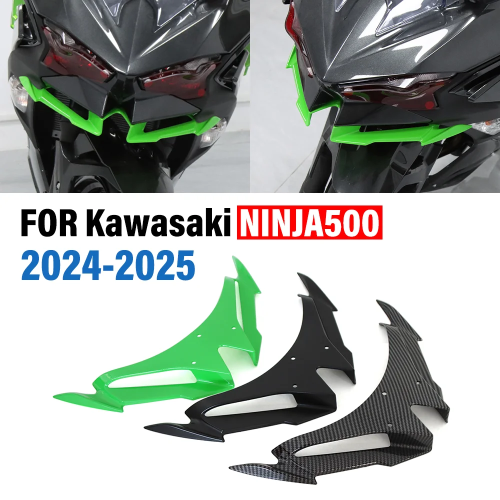 PER KAWASAKI NINJA500 NINJA 500 2024-2025 Moto Carenatura Anteriore Winglets Aerodinamico Ala Borsette Copertura di Protezione Deflettore