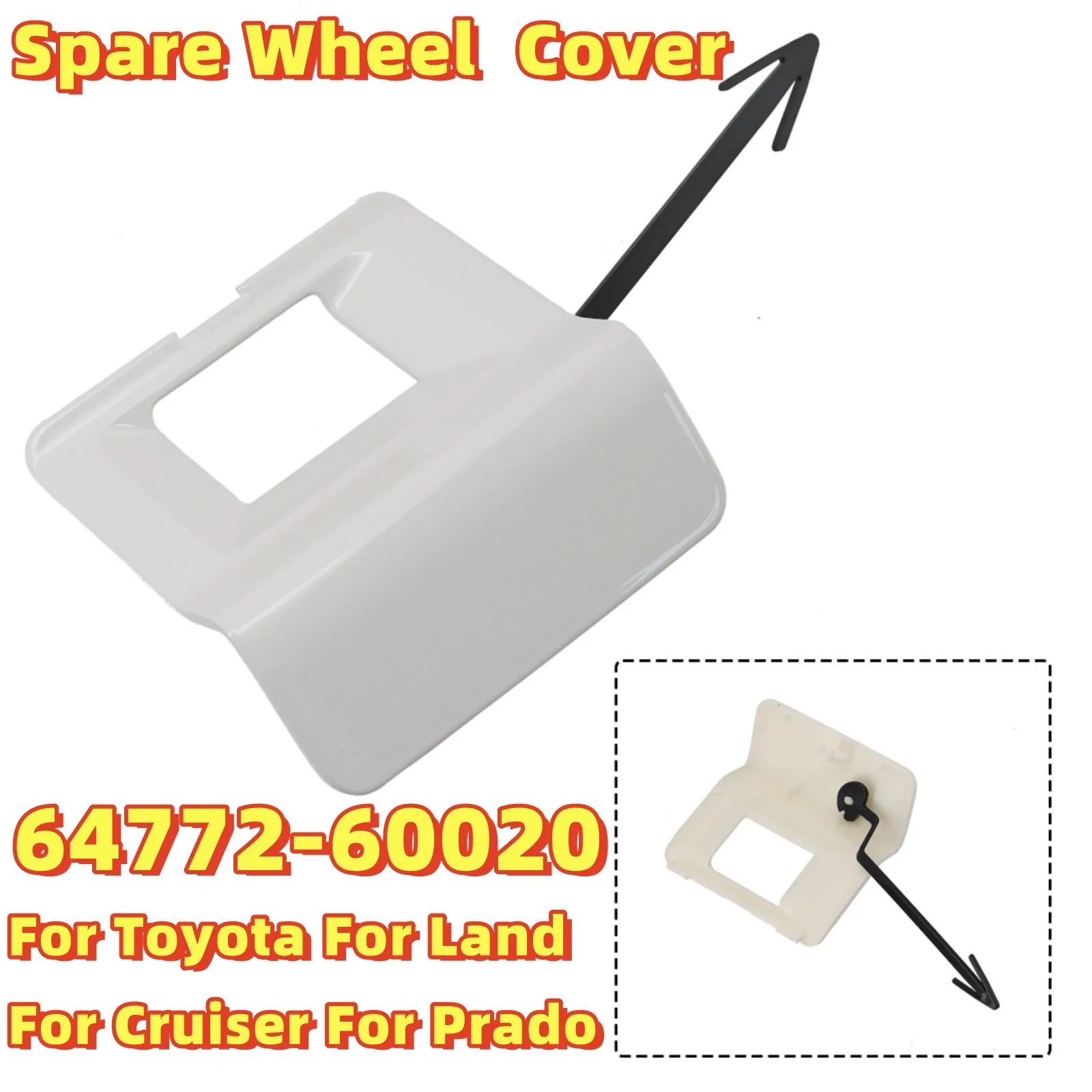 

Tailgate Spare Wheel Camera Cover For Toyota For Land for Cruiser for Prado 150 Series 2009-2022 64772-60020 Car Accessories