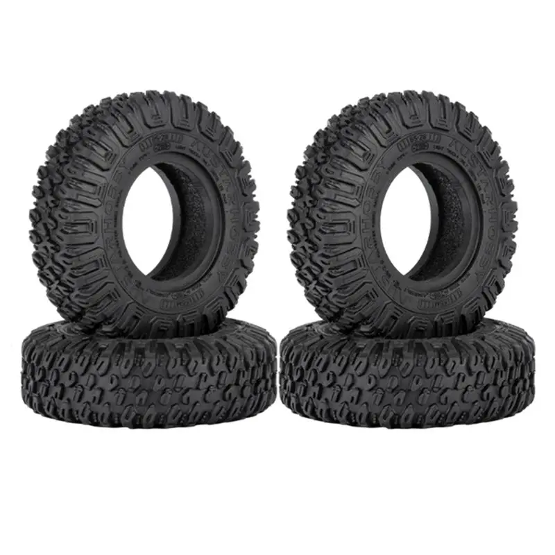 AA716 Superior 4PCS 85MM 1.55 Inch Tires Tyre for 1/10 RC Crawler Car Jr D90 CC01 LC70 MST