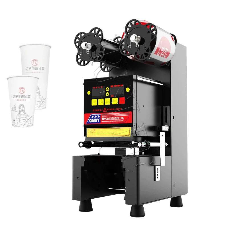 

Automatic Cup Sealing Machine Bubble Tea Machine Cup Sealer For Coffee/Milk Tea/Soy Milk Cup Boba Tea Machine