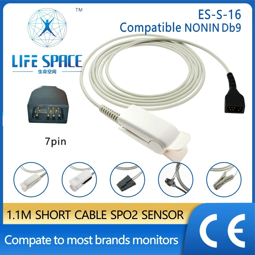 

Compatible NINON patient monitor Spo2 Finger Probe Ear Sensor Probe for Neonatal Medical Sensor Accessories