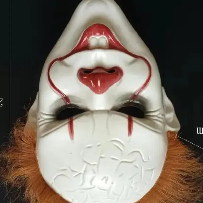 

1 шт., косплей, ужасы, злой демон, клоун, убийцы, латексный шлем, желтые волосы, жуткий Пеннивайз Джокер, маска, костюм для Хэллоуина, реквизит