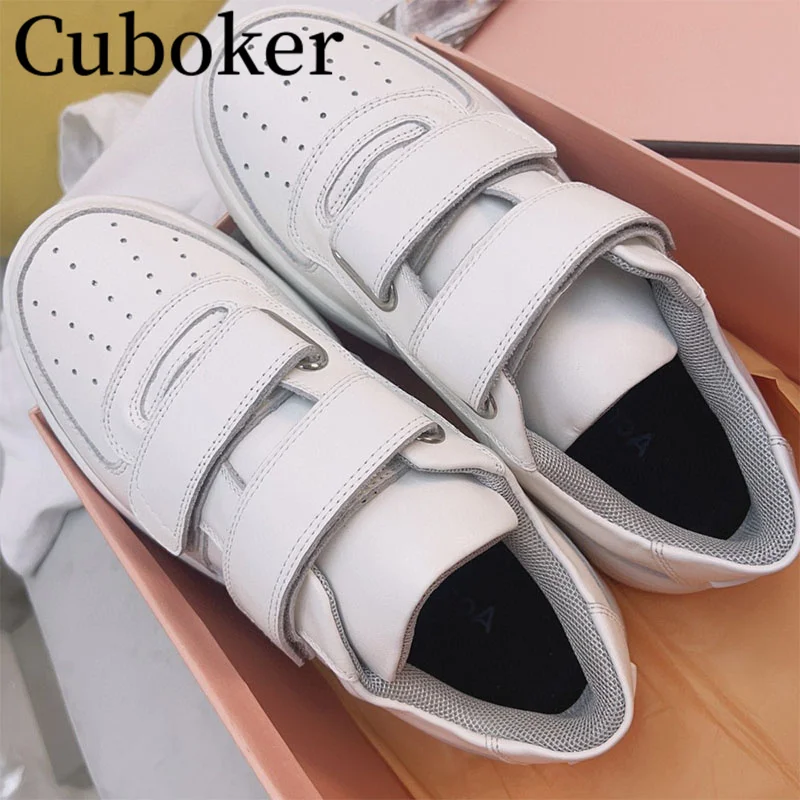 Mixed Colors Paster Women Casual Flats Sneakers Round Toe Leather Shoes Brand Ladies Trainers Luxury Fashion Run Shoes Woman