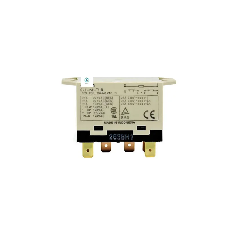 Original G7L-2A-TUB Electromagnetic 25A Power Relay Two Normally Open DC24V AC220V G7L-2A-TUB