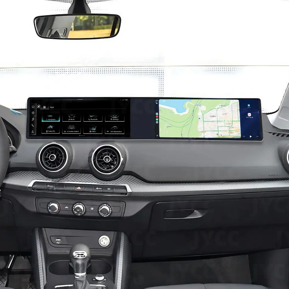 أندرويد 13 نظام تحديد المواقع والملاحة أندرويد السيارات Carplay المزدوج 12.3 "شاشة تعمل باللمس لأودي Q2L 2018 2019 -2020 راديو وحدة رأس ستيريو السيارة #5