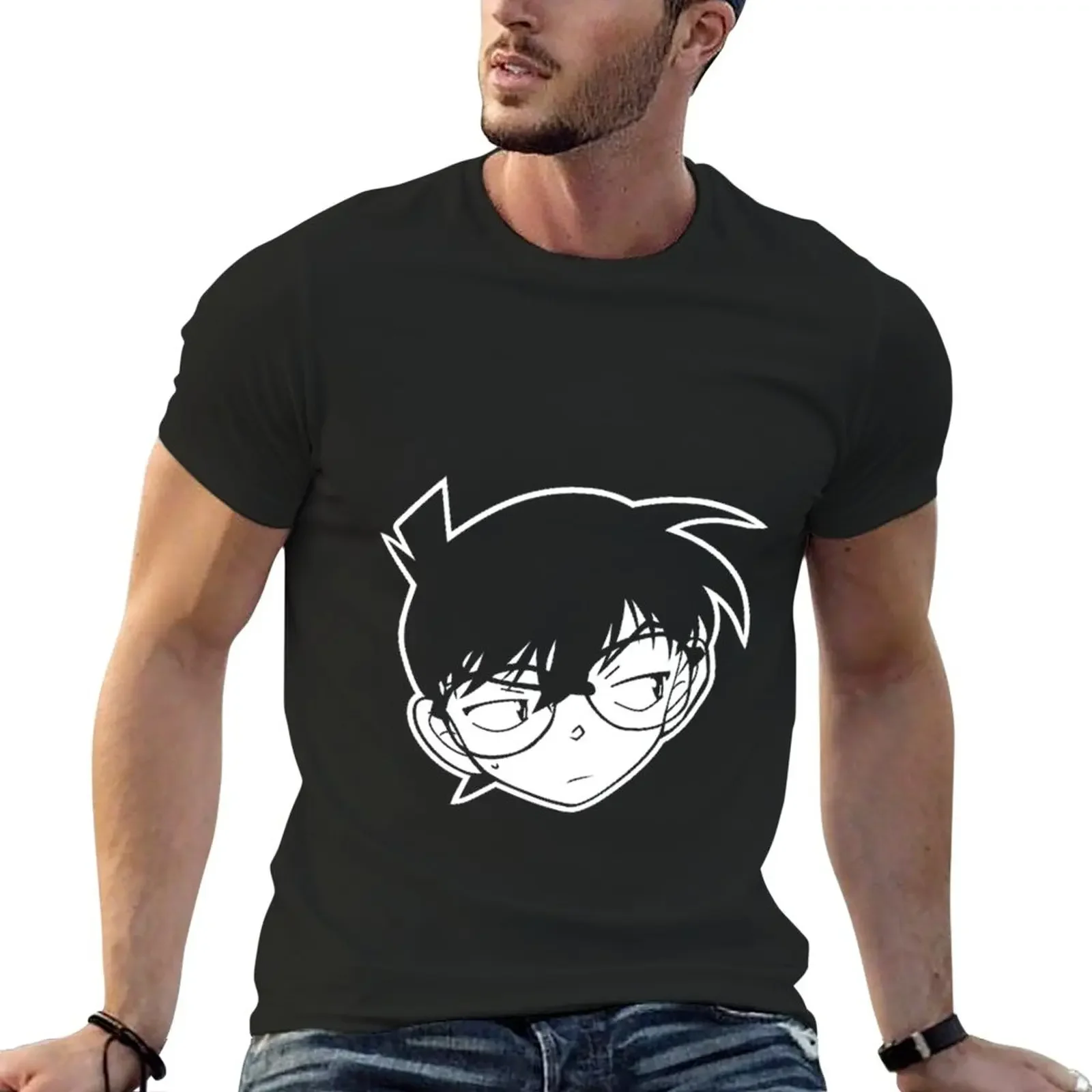 detective Conan , sticker T-Shirt sweat shirts quick drying customizeds cute tops t shirts for men graphic