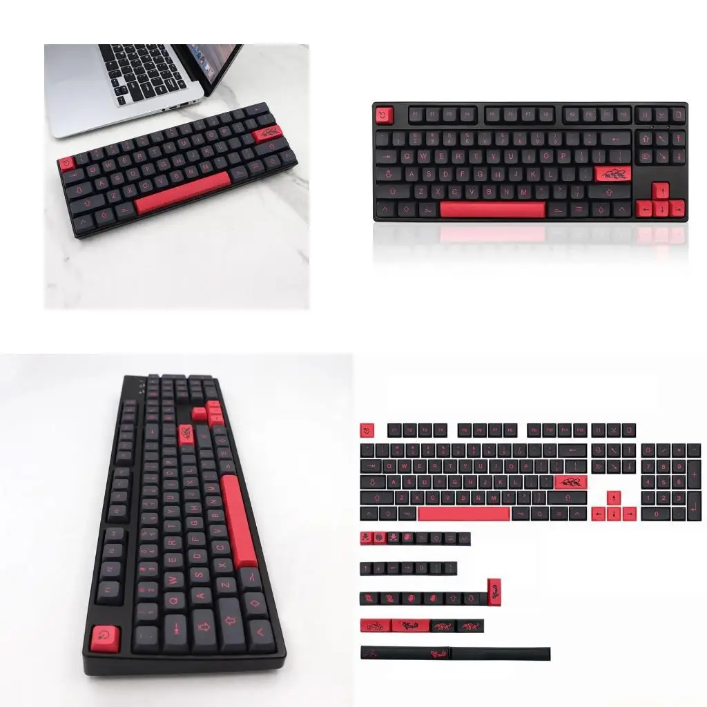 

Mizu 132 клавиши Keycap PBT XDA Profile Keycovers 5-сторонние колпачки для клавиш с краской для MX 61 104 108 Механическая