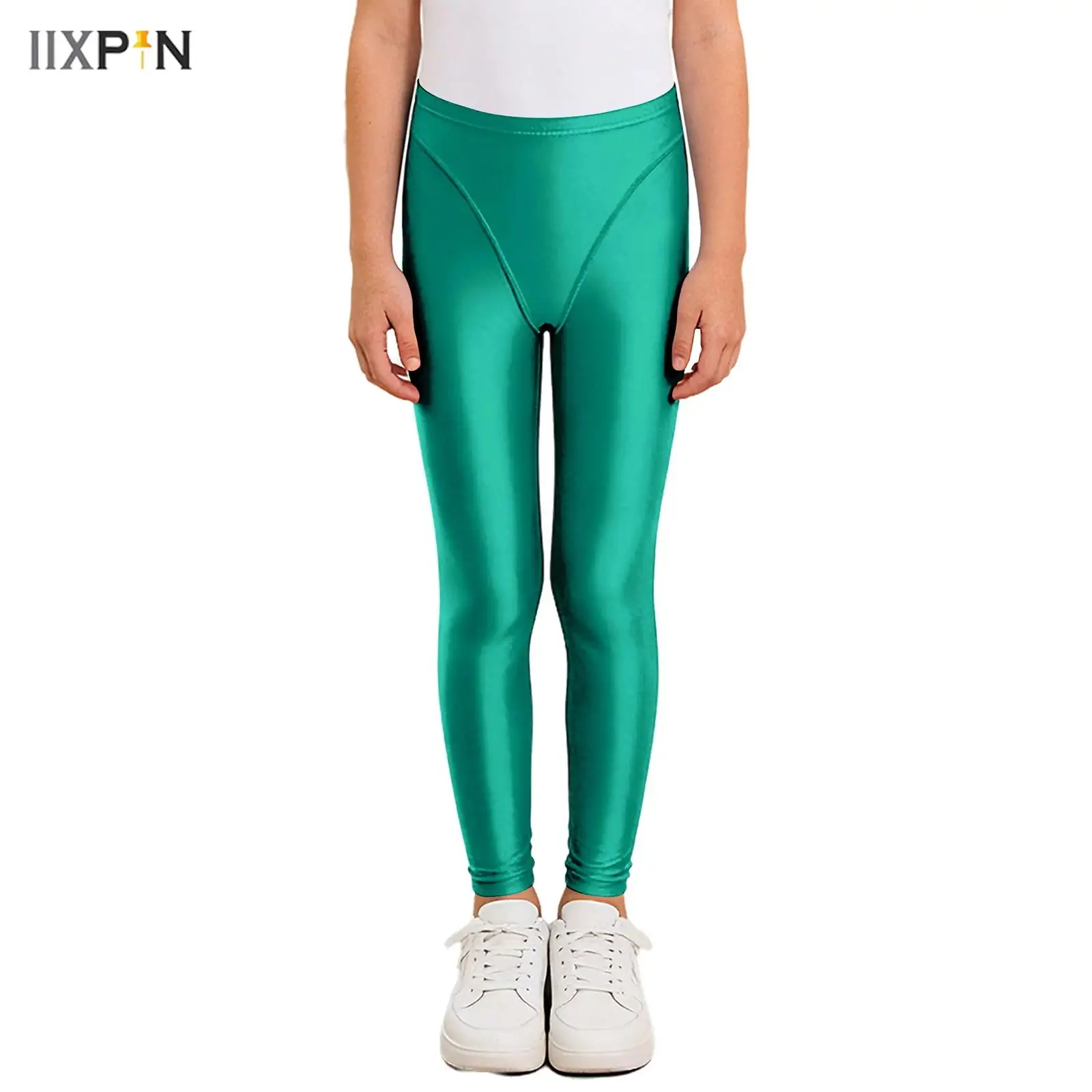 

Shiny Dance Tights for Girls Boys Stretch Compression Leggings Kids Workout Leggings Dance Leggings Tight Yoga Pants Trousers