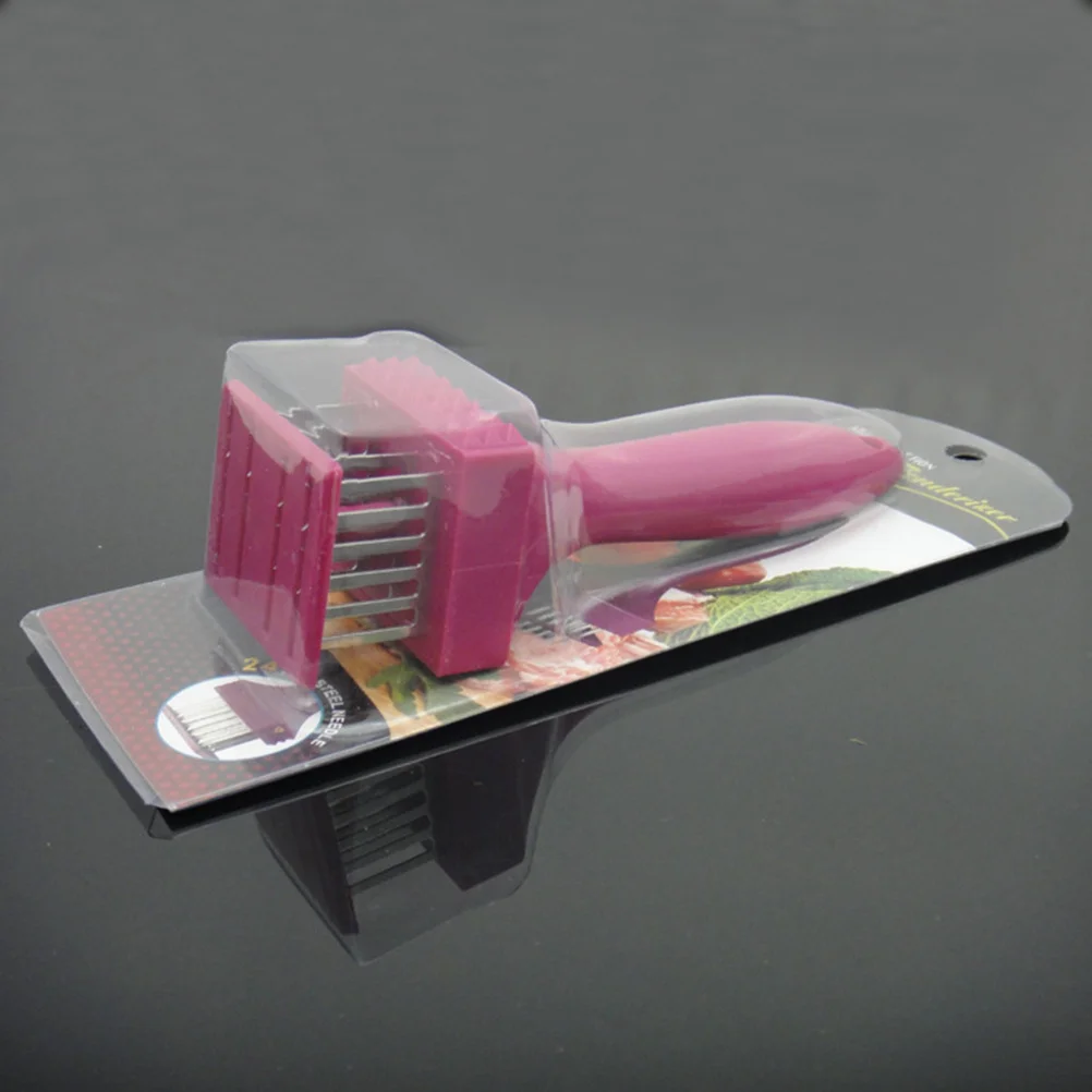 Stainless Steel Meat Tenderizer With Abs Handle Heavy Duty For Arthritis Easy Grip Left Right Hand Use Poultry Beef Fish Chicken