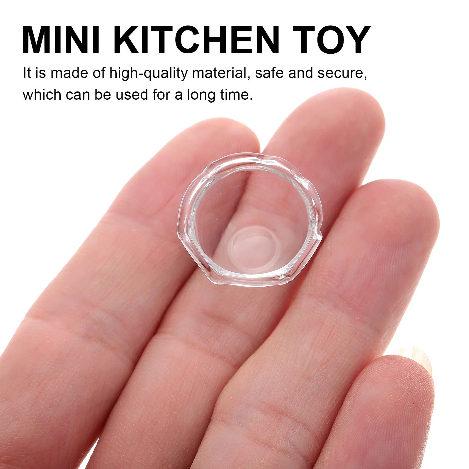 10Pcs Mini Kitchen Glass Sauce Bowls Small Soy Sauce Dipping Plates Creative Interactive Play Ornaments Mini Kitchen Toy