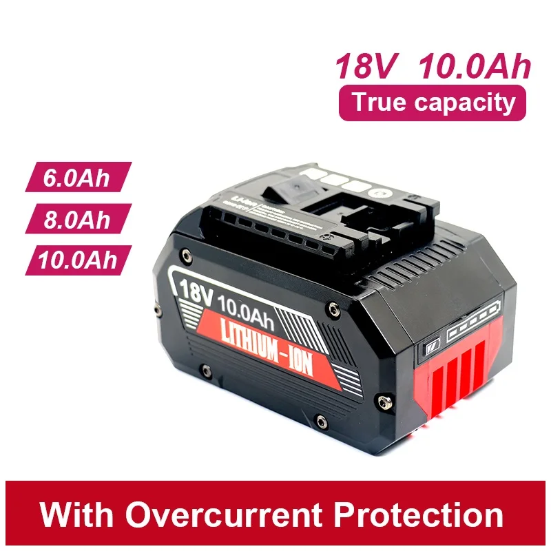 

For Bosch 18V 10Ah 10000mAh Max Li-ion Battery-21700 ，PBA PSB PSR PST Bosch Home Garden Tools AL1830CV AL1810CV AL1815CV