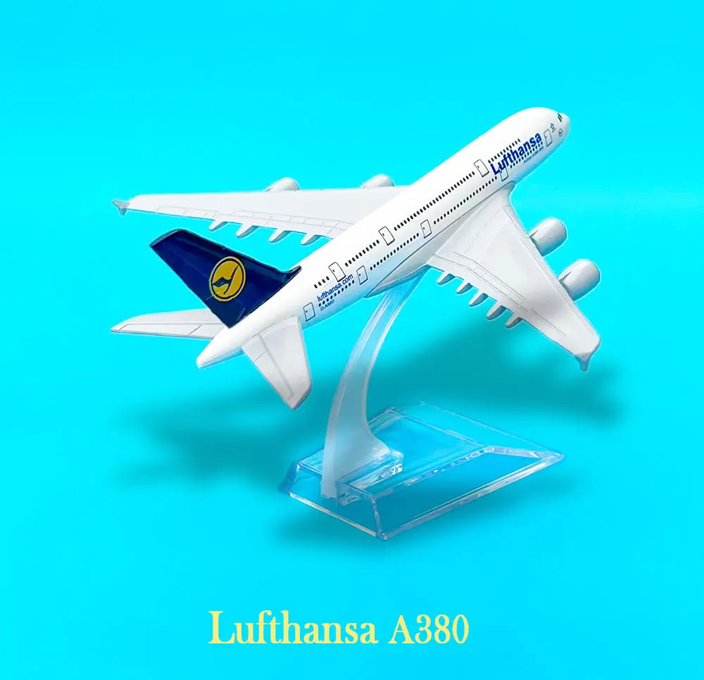 Масштаб 1:400 Модель самолета LUFTHANSA A380 авиакомпании Боинг-идеальное дополнение к любой коллекции литых самолетов