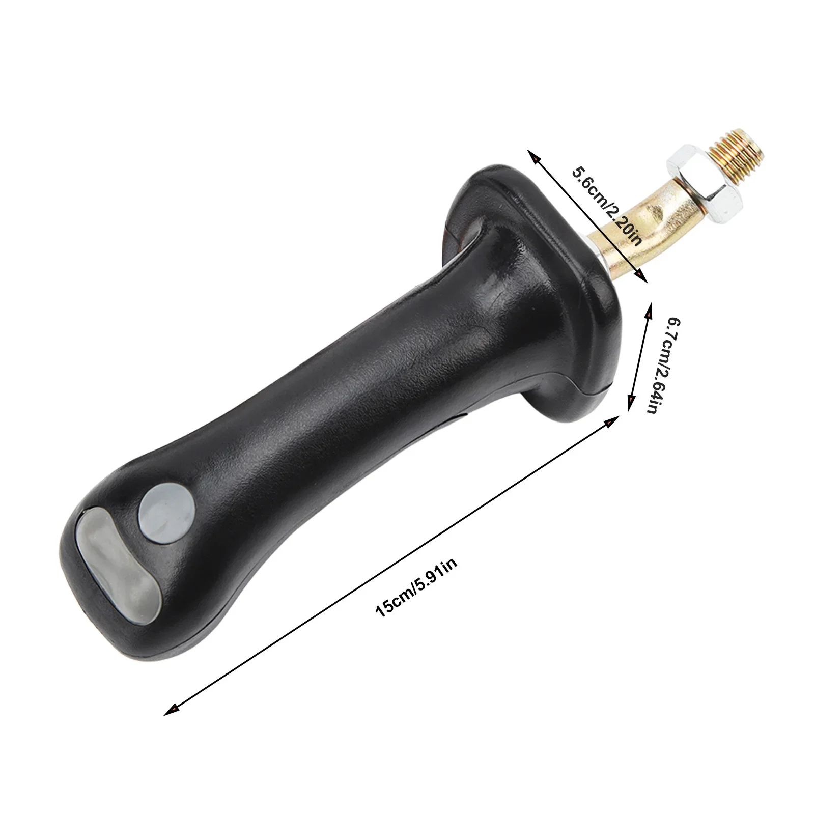 2Pcs 3 Button Excavator Joystick Handles 6 Pin Aluminum Alloy For Doosan DH DX150 215 225 300 370‑9C