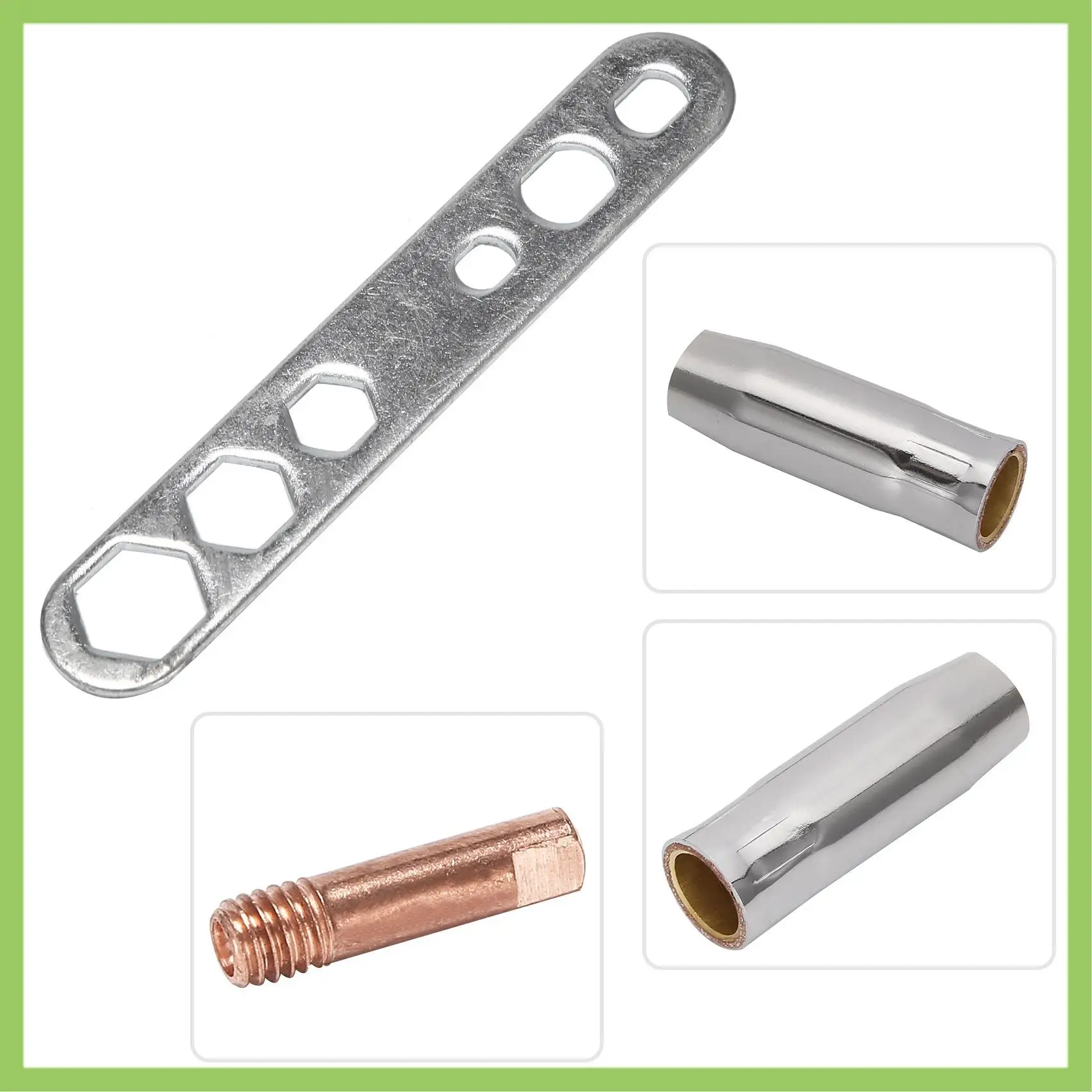 

18Pcs Welding Torch Kit Contact Tip 0.8Mm M6 & Tips Holder Difuser & Shield Cup For Mb15 15Ak Mig Welding Torch