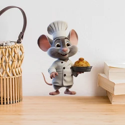 Cartoon Gourmet Little Mouse Living Room Bedroom Porch Home Background Decoration Wall Stickers Self-adhesive Decals M923