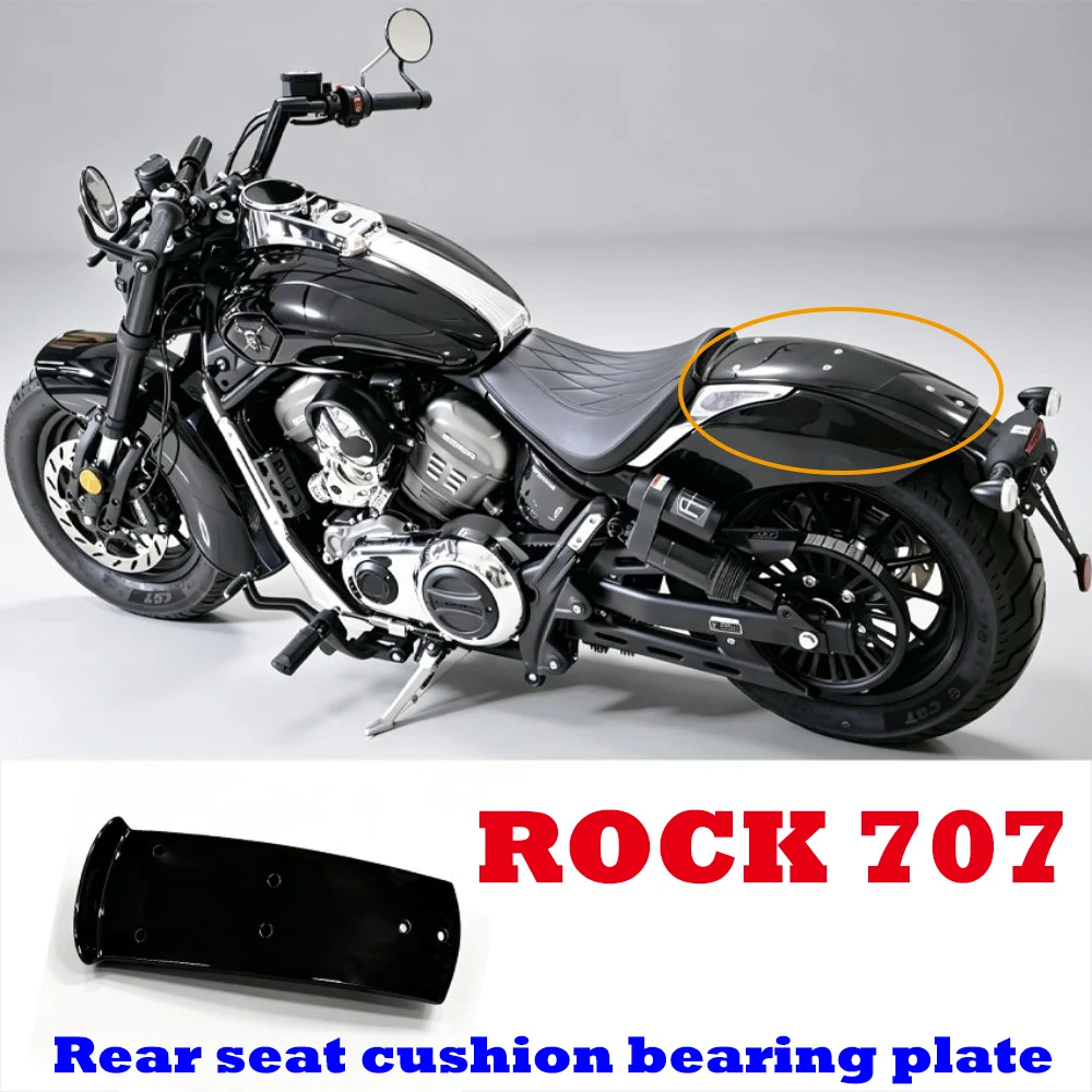 Motorcycle Rear Seat Kit for Benda Rock 707, Solo Pillion Quick Switch Single Double Seat, Retro Cruiser Short Tail Modification