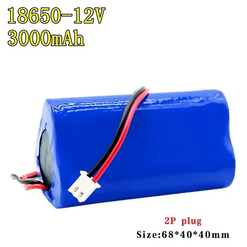 12V 3000mAh 18650 3S1P Lithium-Akku Lautsprecher Taschenlampe CCTV Kamera GPS Suchscheinwerfer Tragbare Kit