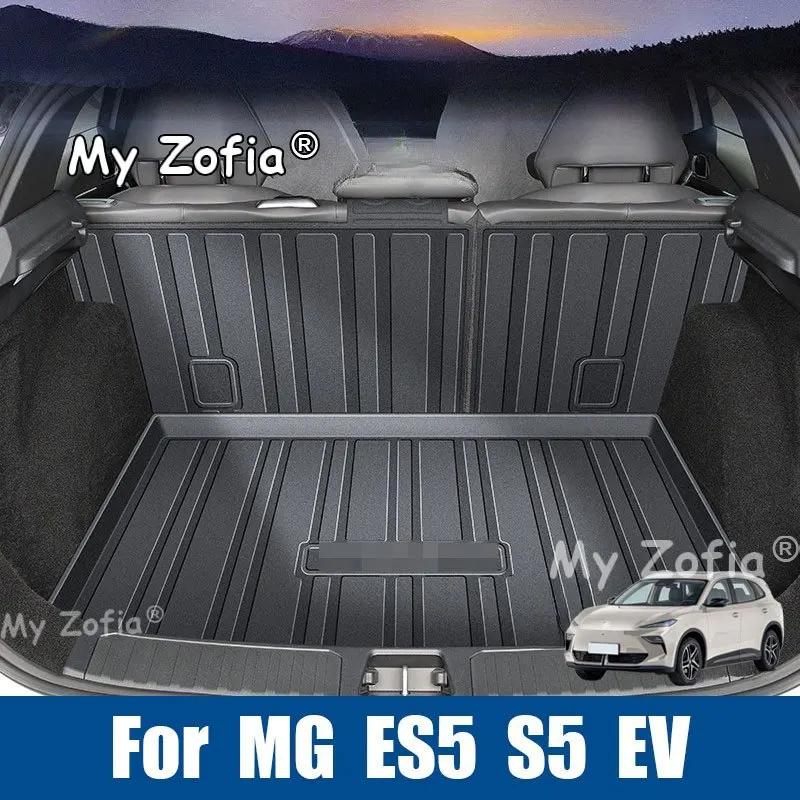 For MG ES5 S5 EV 2025 2026 All Weather Full Coverage TPE Car Trunk Mat Odorless Flexible Rear Cargo Liner Daily Use Accessories
