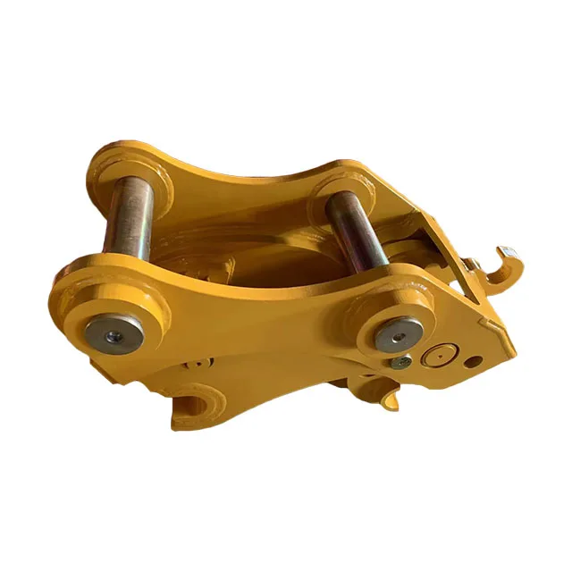 Manufacturer Direct Sales Yellow 3-6Tons Double-Lock Quick Hitch Coupler Excavator Attachment for Mini Excavator