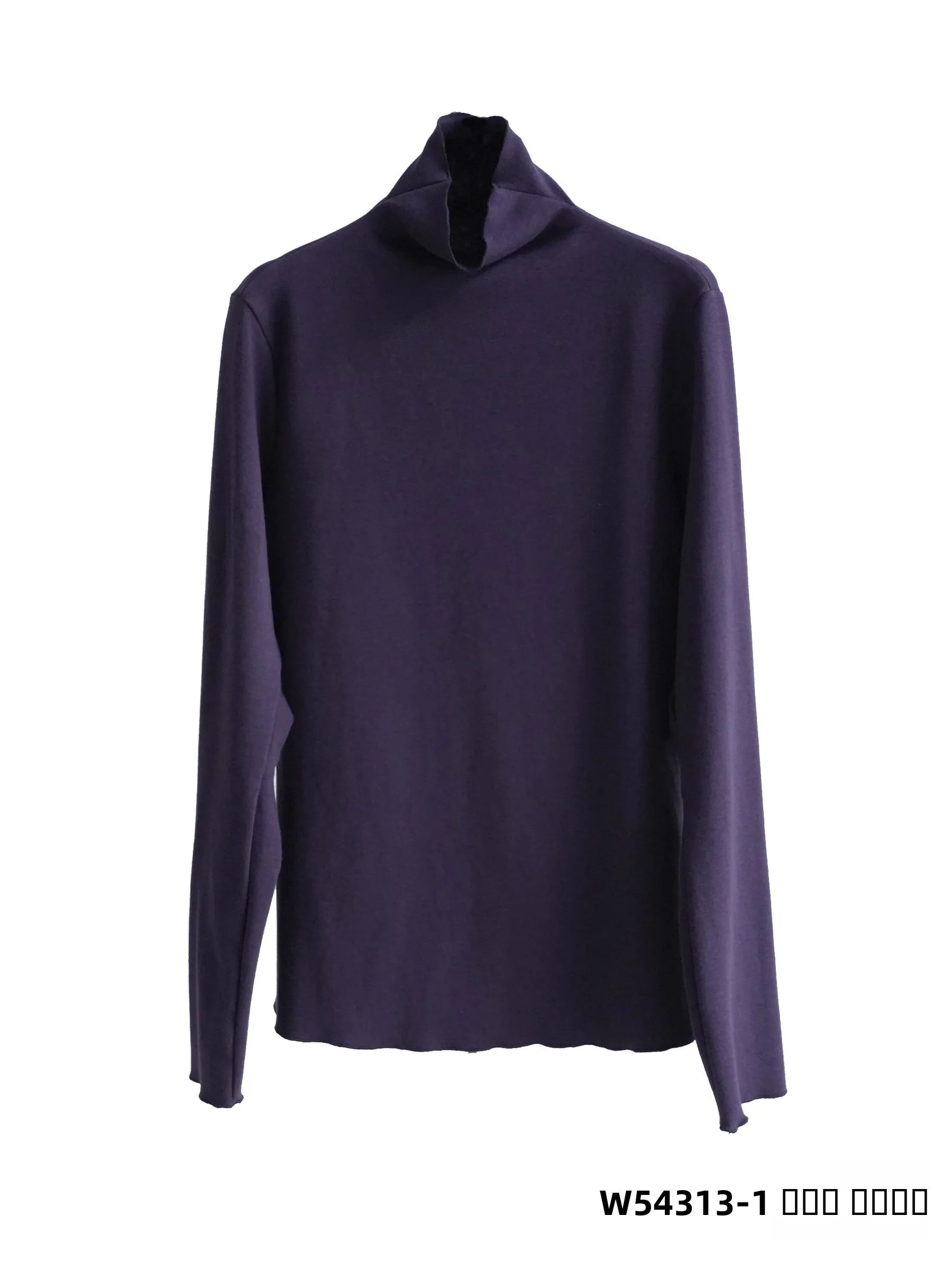 

Versatile Cotton Blend Mid-High Collar T-irt with Wood ain in Multiple Colors Simple Sle Base irt for Men And Women