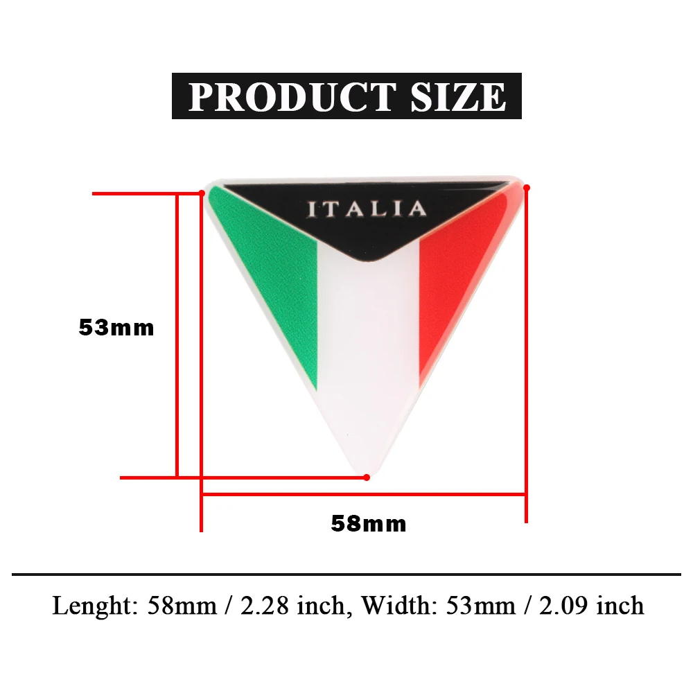 3D Resin Motorcycle Stickers Reflective Decals Italia Flag Emblems For Aprilia RSV4 RS660 RS475 RS125 Tuono 660 V4 Accessories