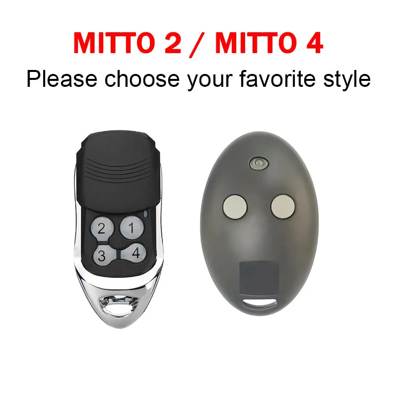 For MITTO 2 4 Garage Remote Control 433.92mhz Rolling Code Garage Door MITTO 2M 4M RCB02 RCB04 A KLEIO Gate Opener Transmitter