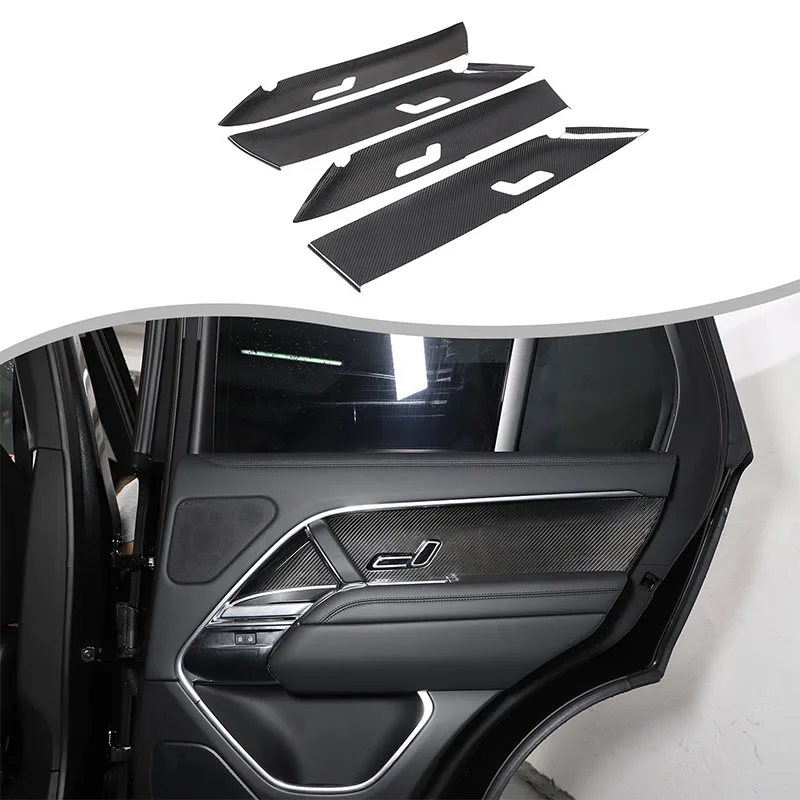 Real Carbon Fiber Car Interior Door Decorative Panel Cover Decorative Sticker for Range Rover Sport/Executive L460 L461 2022-25