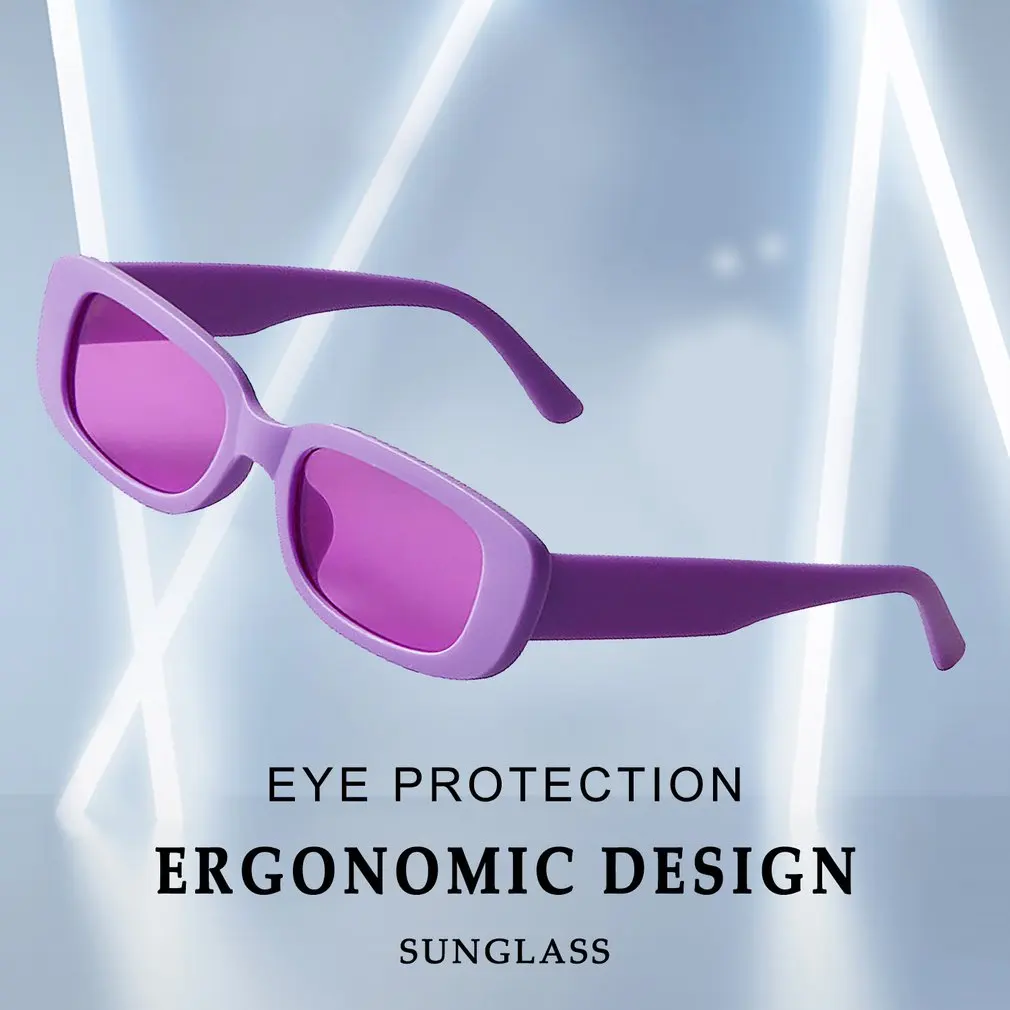 女性のための長方形のサングラス,ヴィンテージのファッション,デザイナーブランド,正方形,ポータブル,レトロなスタイル