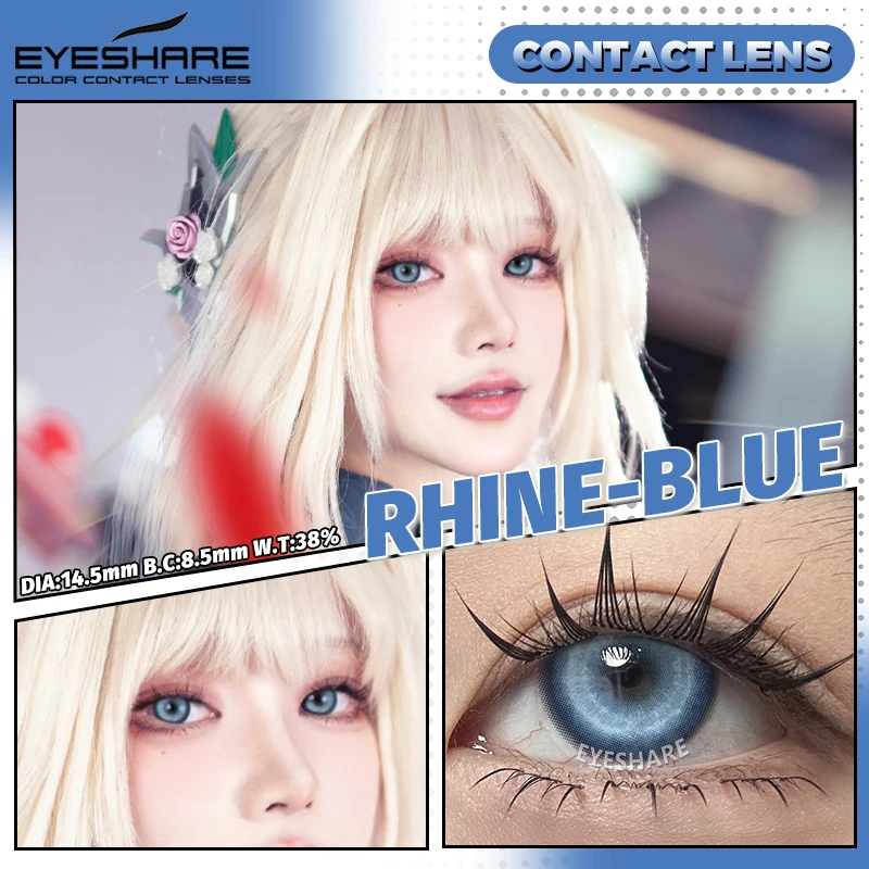 EYESHARE Хэллоуин цветные контактные линзы для ведьмы косплейер синие розовые глаза макияж линзы призрак косметические серые зеленые аниме линзы