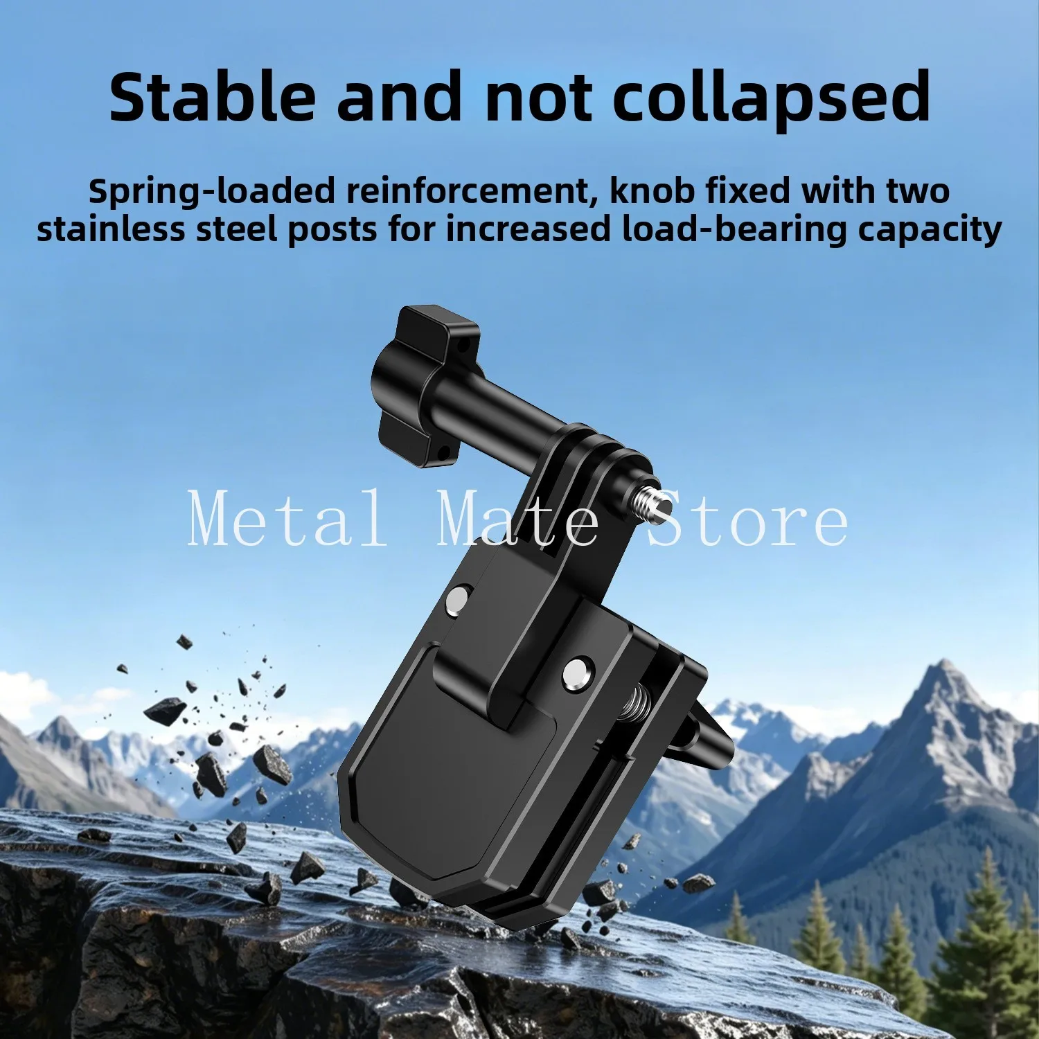 Suitable for motorcycle windshield clip, sports camera, electric vehicle glass fixing bracket, riding