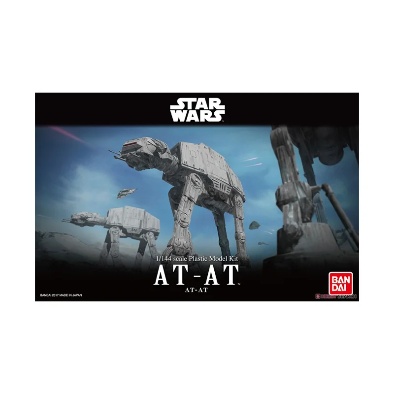 반다이 오리지널 스타 워즈 애니메이션 모델 AT-AT 액션 피규어 조립 모델 장난감 소장 장식품 어린이를위한 선물