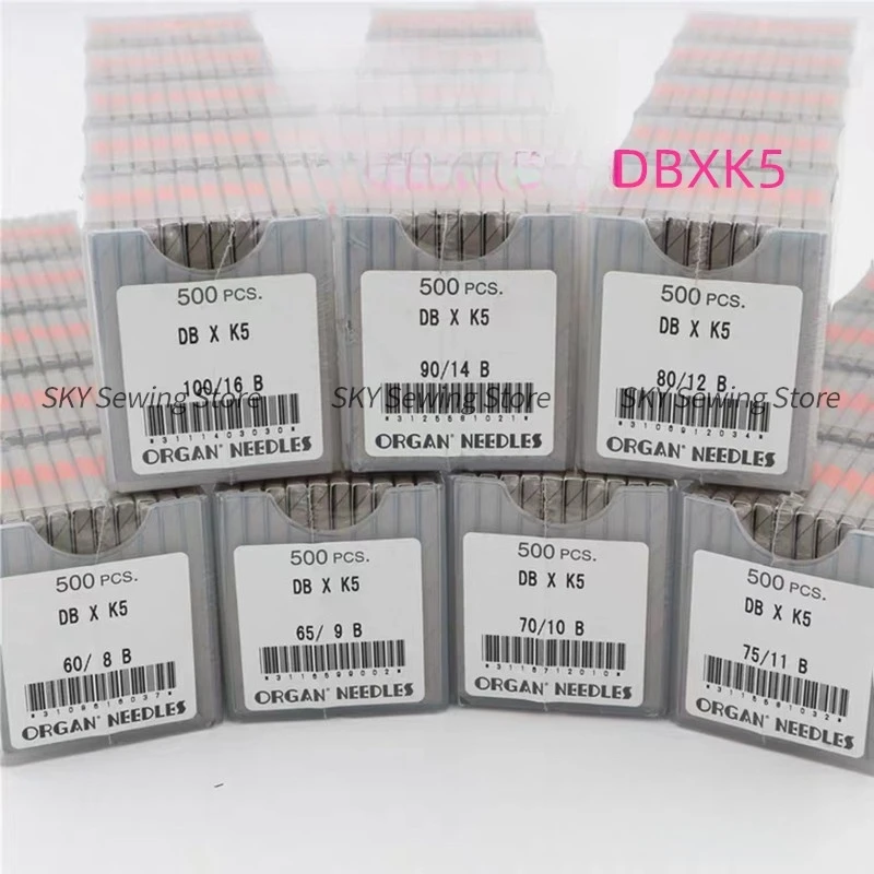 10 шт., 1 пакетик, орган Dbxk5 Db * k5, иглы с круглой головкой, наконечник иглы B U 8 9 11 12 14 16, аксессуары для компьютерной вышивальной машины