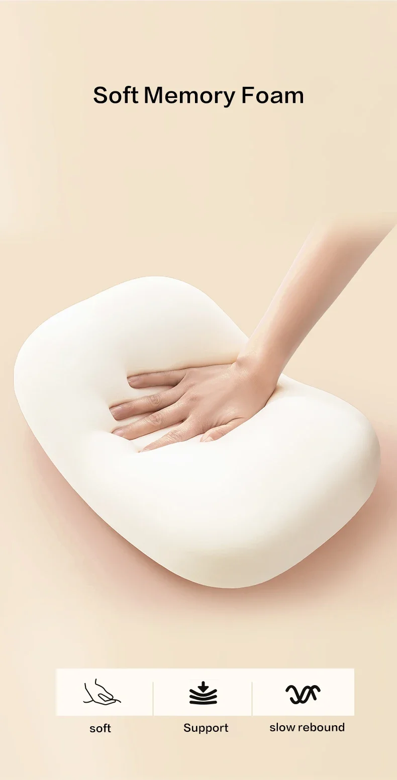 Multifunktions 1PC Memory Foam Neck Kissen Langsam Rebound Weiche Reise Kissen Für Schlafen Zervikale Gesundheit Massage Kissen Nickerchen kissen – Detail 8