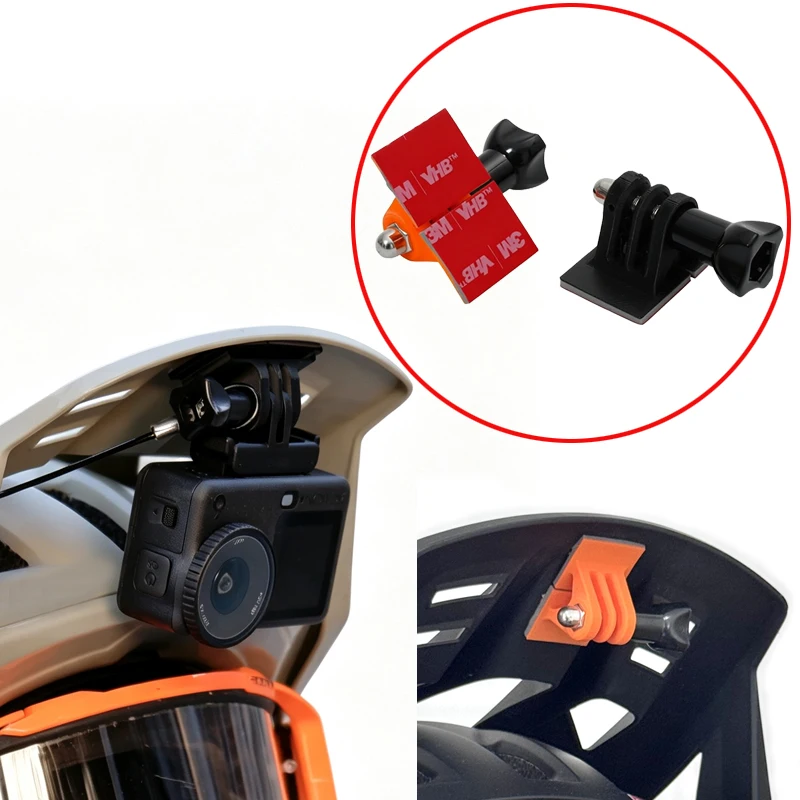 1Set For IXS Trigger FF Helmet Flat-Brim Visor Camera Holder 2-Prong GoPro-Style Mount Compatible with Insta360/DJI Action 5PRO