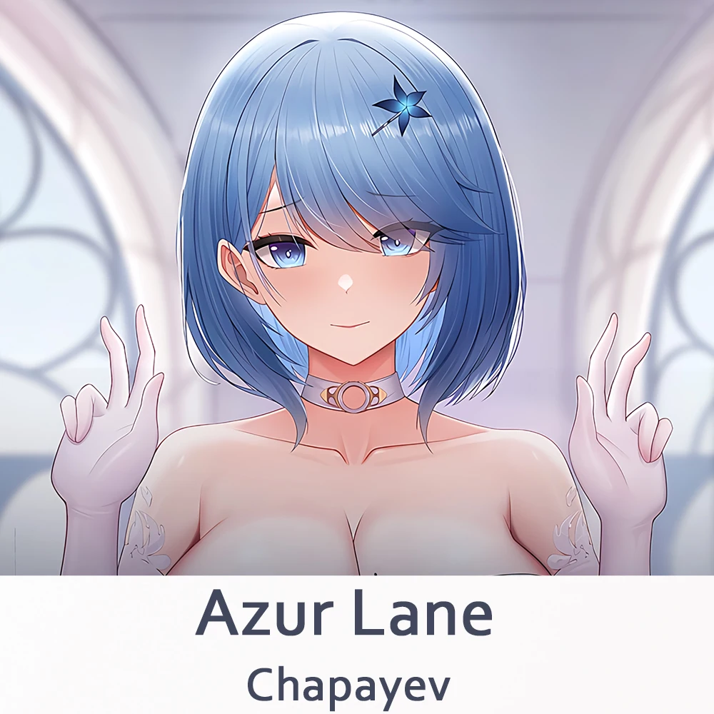 Azur Lane Chapayev Dakimakura Fronha De Corpo, Anime Capa De Almofada, Otaku Abraçando, Presentes De Natal, 2WAY