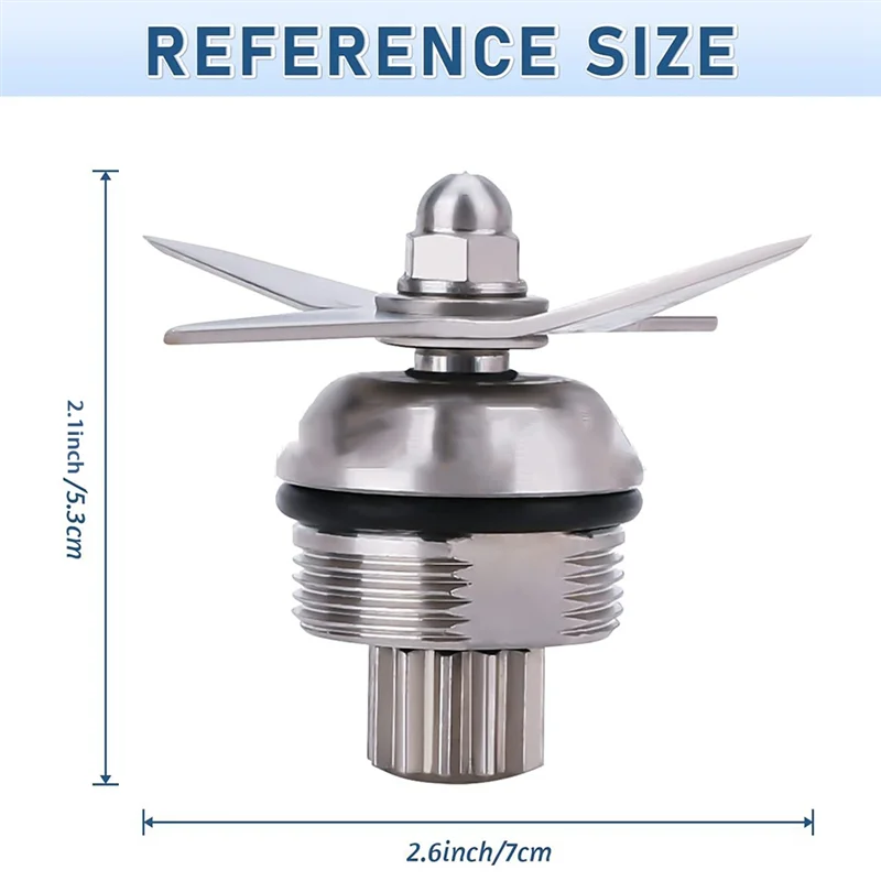 A26T-Blender Wet Blade Stainless Steel Blade Accessories Compatible With 5200 Series Blender Mixer