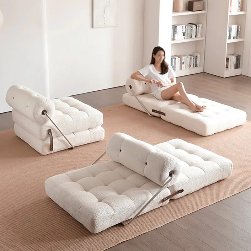 Taji sofa fabric single folding sofa living room module lazy reclining sofa bed dual-purpose