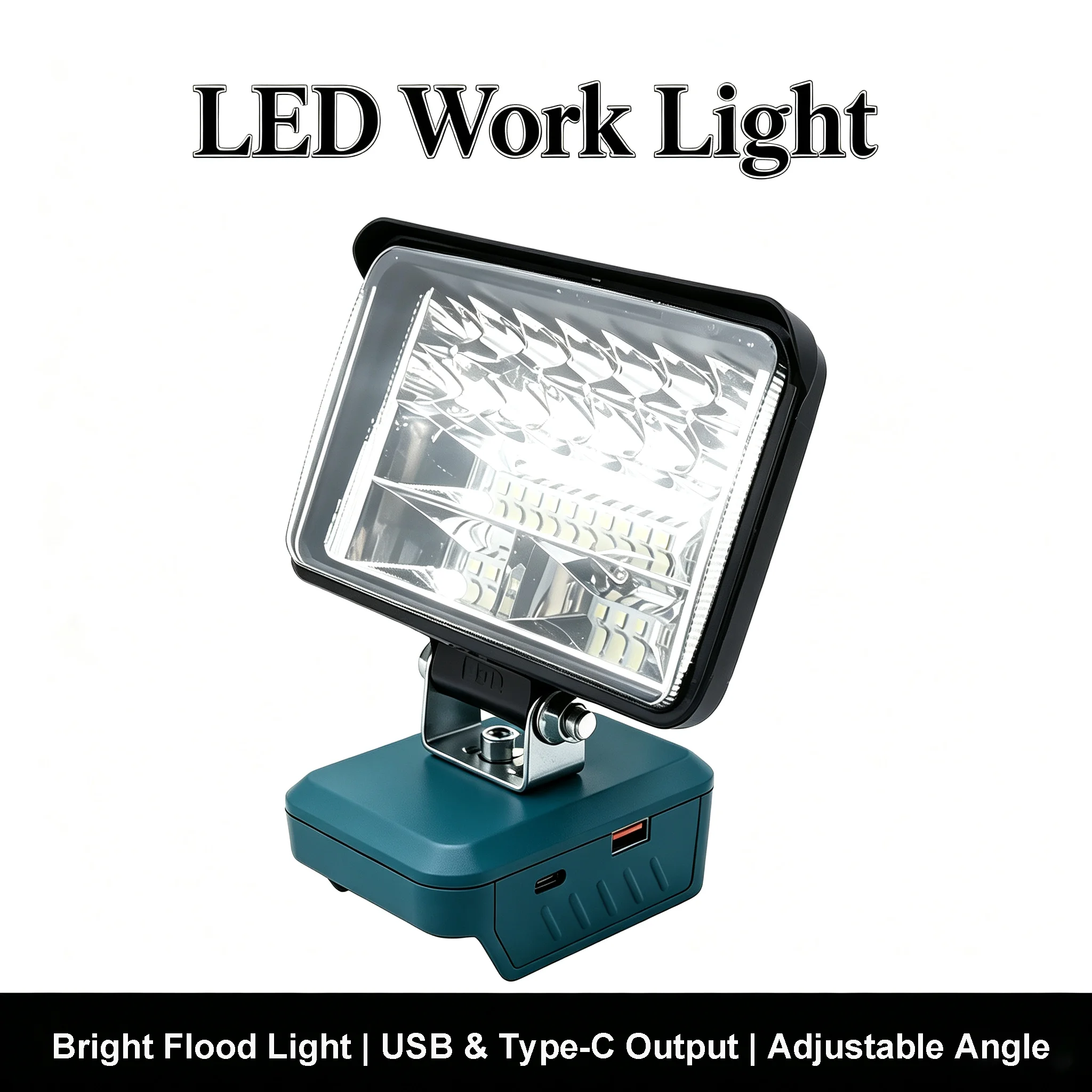Car LED Work Lamp For Bosch 14.4V 18V Li-ion Battery BAT614 BAT618 Power Supply Lights Flashlights Electric Torch Spotlight