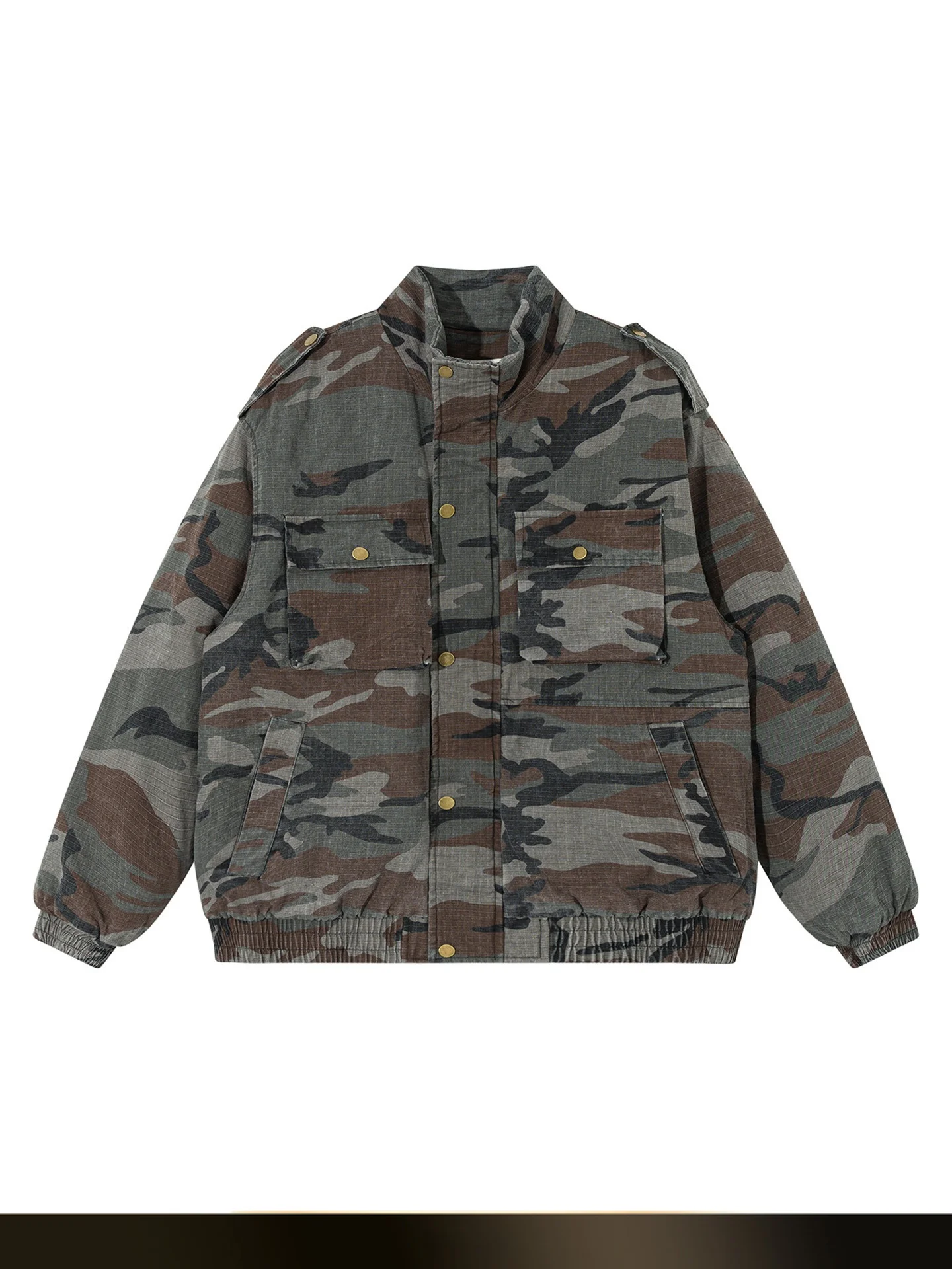 

Мужская зимняя свободная теплая куртка Nted American Retro из хлопка с камуфляжным принтом, с воротником, для пар, многокарманная, рабочая одежда