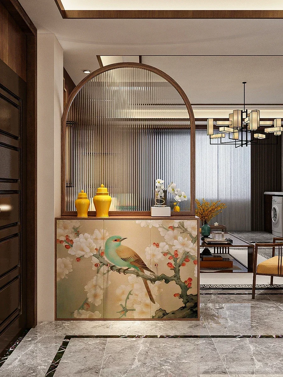 

Новые китайские ретро-экраны для гостиной, стеклянный вход Changhong