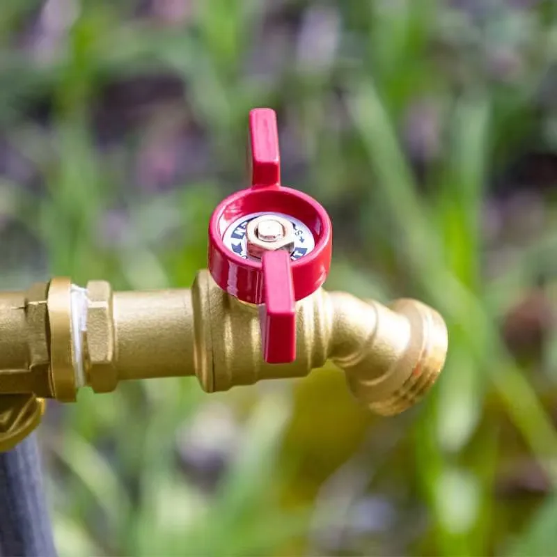 TMOK 나비 황동 물 수도꼭지, 와인 탱크, 야외 정원 물 수도꼭지, 1/2 인치 회전 방향 표시