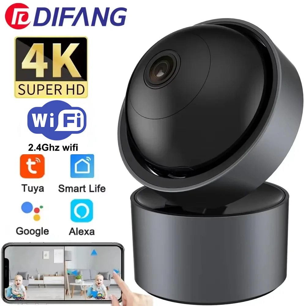 5MP 4G WiFi IP Camera 4K HD TUYA Smart Indoor Wireless Camera Home Security Human Detection P2P Surveillance Automatic Tracking