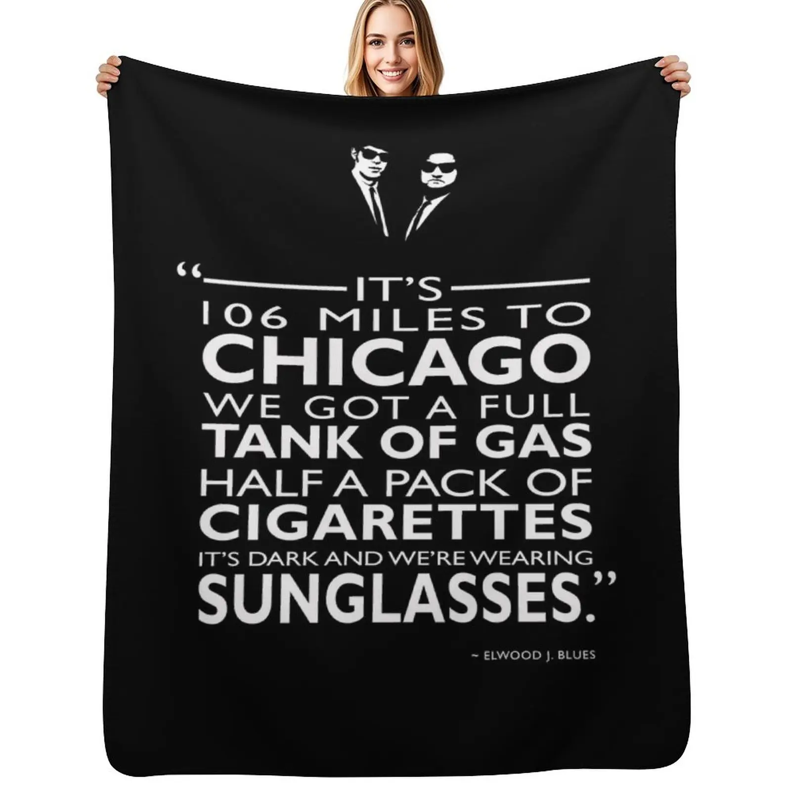 

Its 106 Miles To Chicago Throw Blanket Multi-Purpose Baby Luxury Thicken sofa bed Blankets