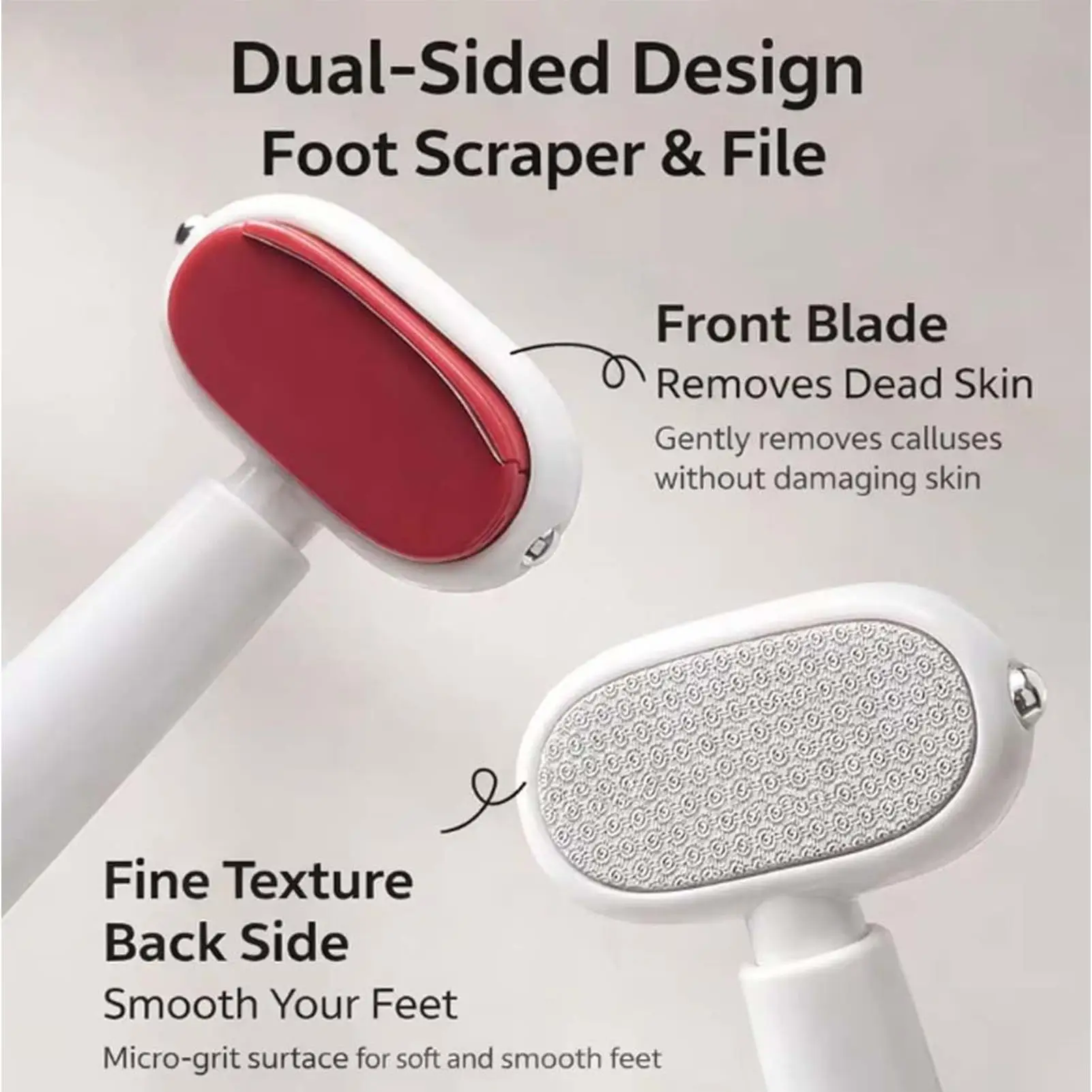 Multifunctional Pedicure Knife Foot Grinder Double-Sided Heel Peeling Scratch-Proof Sole Device Foot Care Grinding Tools