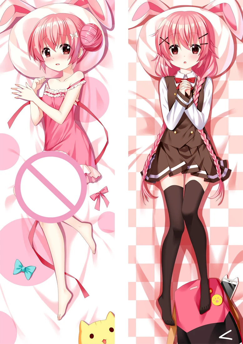 

180cmComic Girls Moeta Kaoruko Dakimakura Cover Cartoon Anime Hugging Body Pillows Peachskin Double Side Printed Pilowcase Otaku