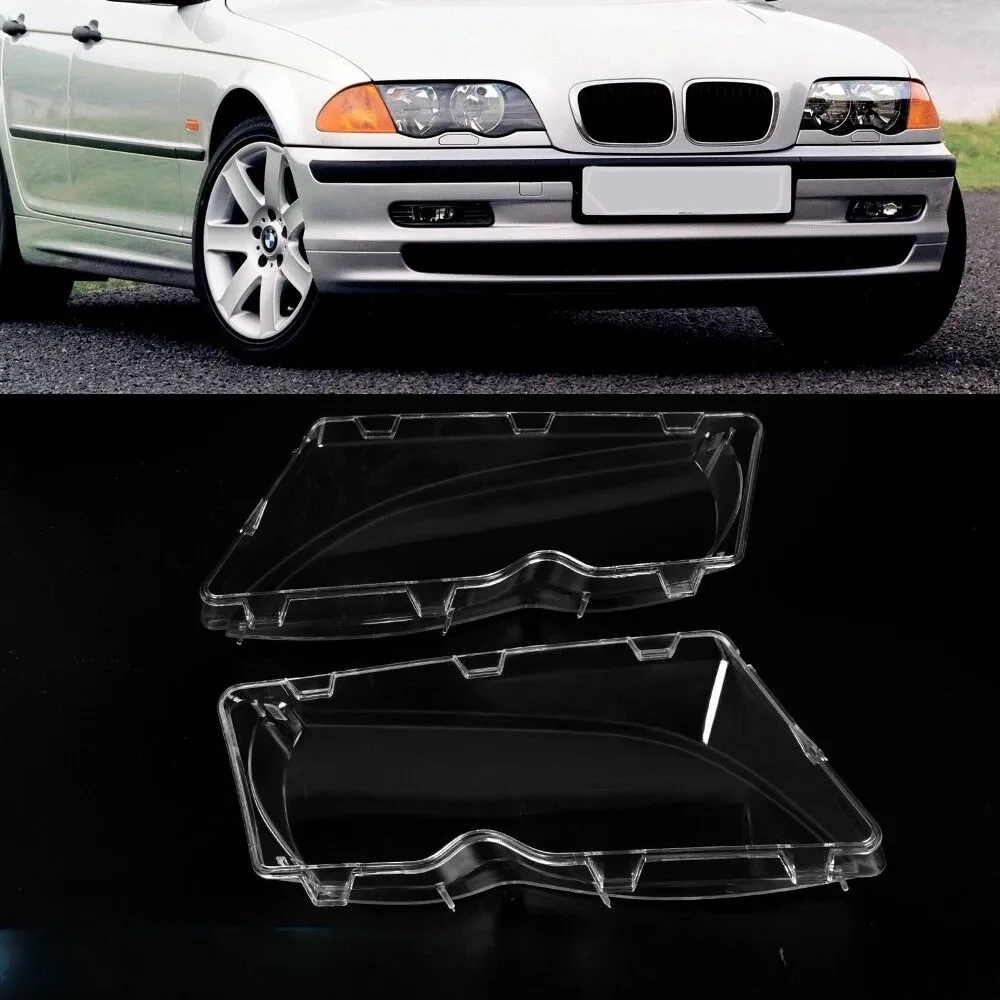 

Крышка фары для BMW 3 серии E46 Седан 4-дверный 2002-2005 гг. Автомобильная фара с линзой стекла Замена переднего абажура Автомобильный корпус