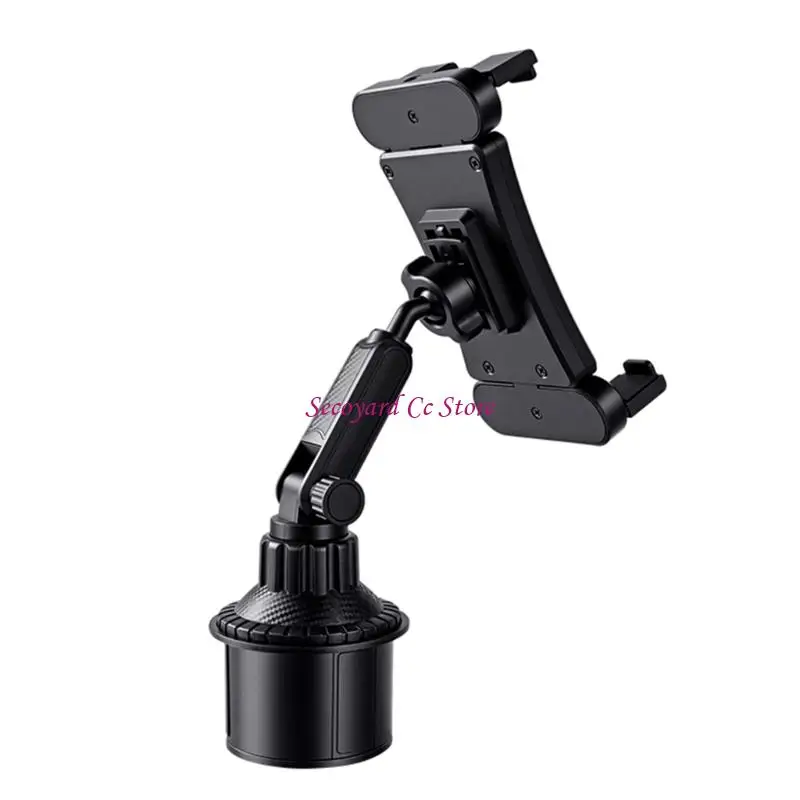 

N3UC Universal Car Cup Holder Mount For 4.5 To 17Inch Phones Tablets 360 Rotation