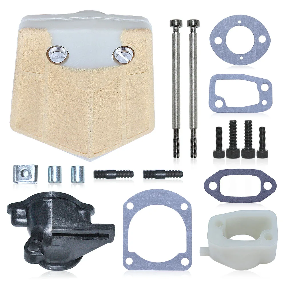 Intake Elbow Manifold Air Filter For Husqvarna 61 268 272 Carburetor Muffler Bolt Screw Gasket Chainsaw 503496901, 501806602