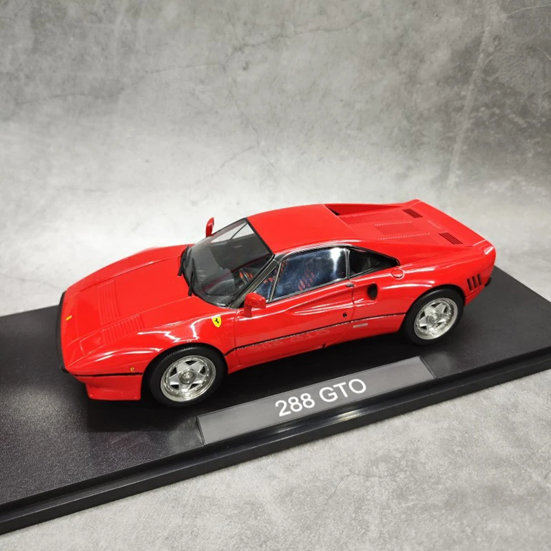 Diecast 1/18 Scale KK Ferrari 288 Gto Alloy Supercar Model Ferrari Racing Car Scene Display Collection Hobby Original Box