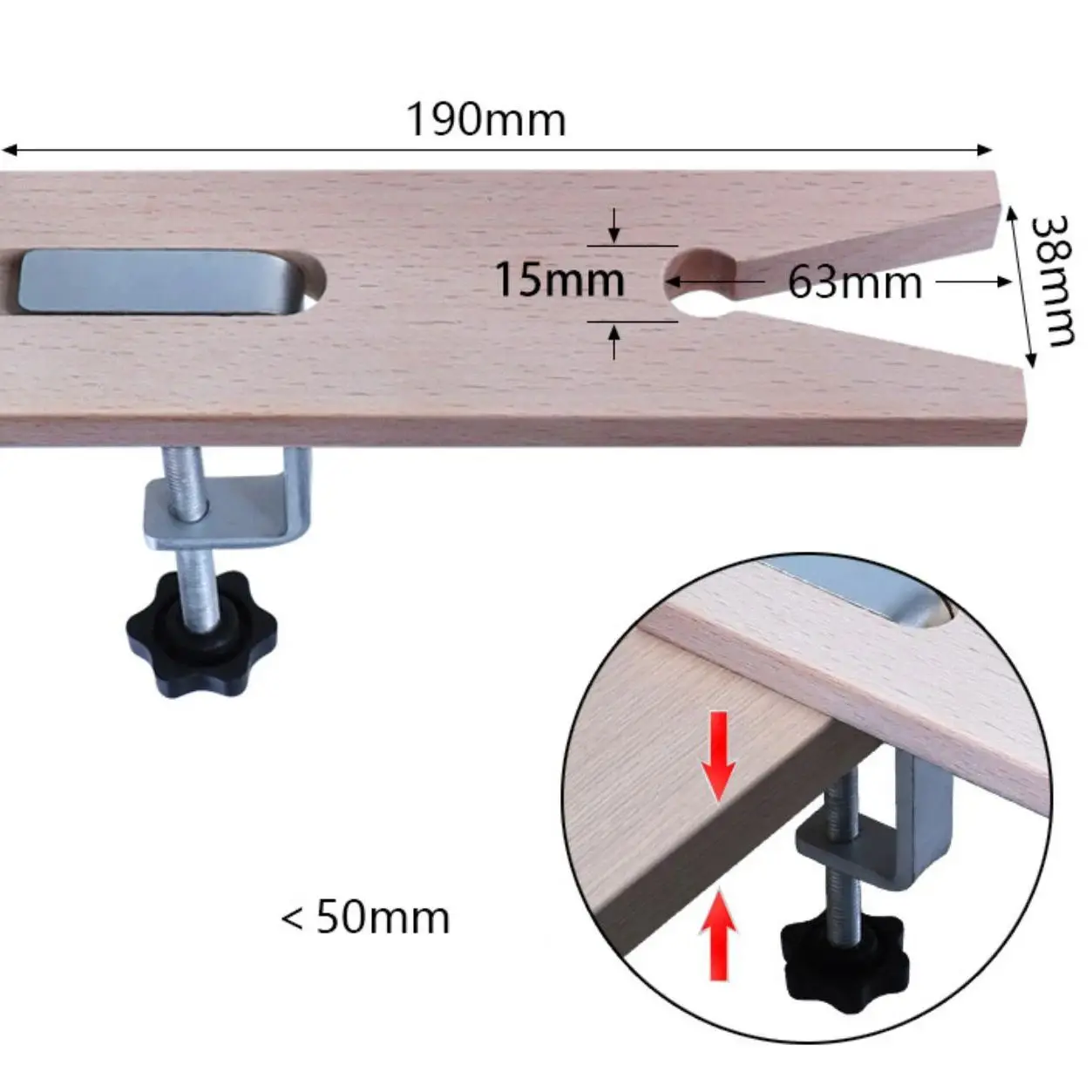 Bank Pin Clamp Set V-Slot Schraubstock für Werkbank Holz Schmuck Klemmwerkzeug